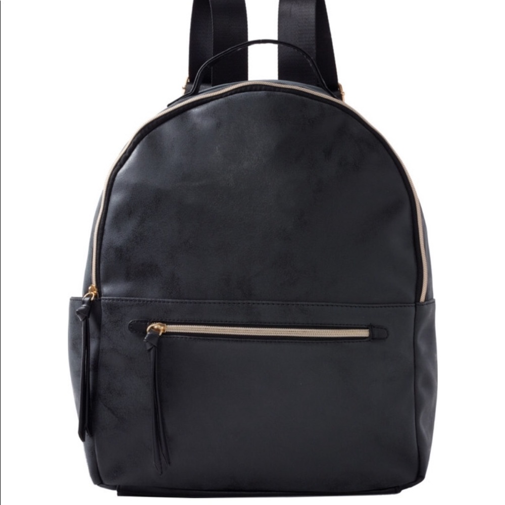 Faux Black Leather Back Pack by Ulta
